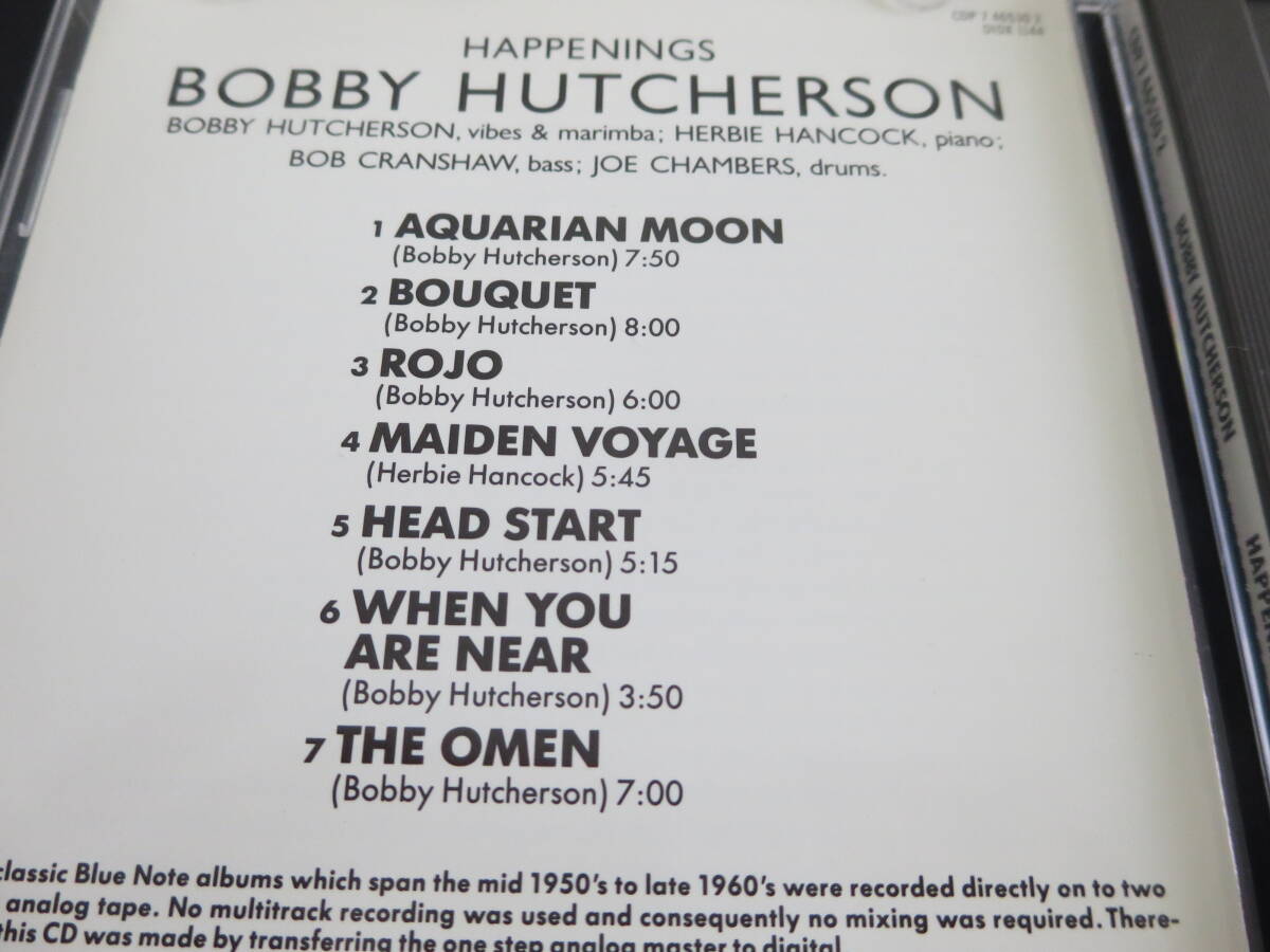 名盤 良品 BOBBY HUTCHERSON「HAPPENINGS」 輸入盤