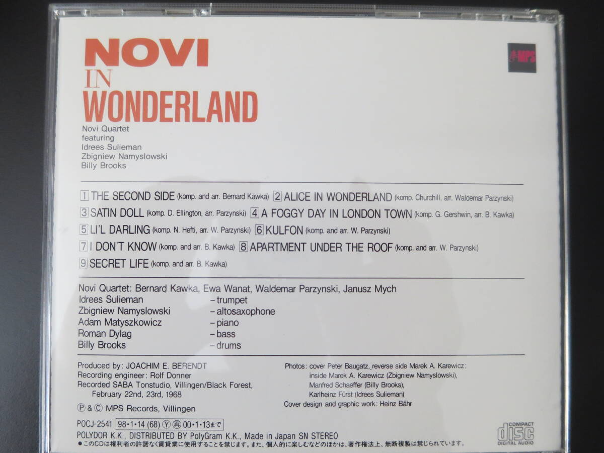 名盤 良品 NOVI SINGERS「NOVI IN WONDERLAND」 国内盤 帯あり