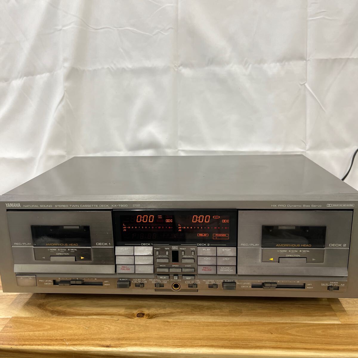 ③YAMAHA NATURAL SOUND STEREO TWIN CASSETTE DECK KX-T900 ダブルカセットデッキ の画像6