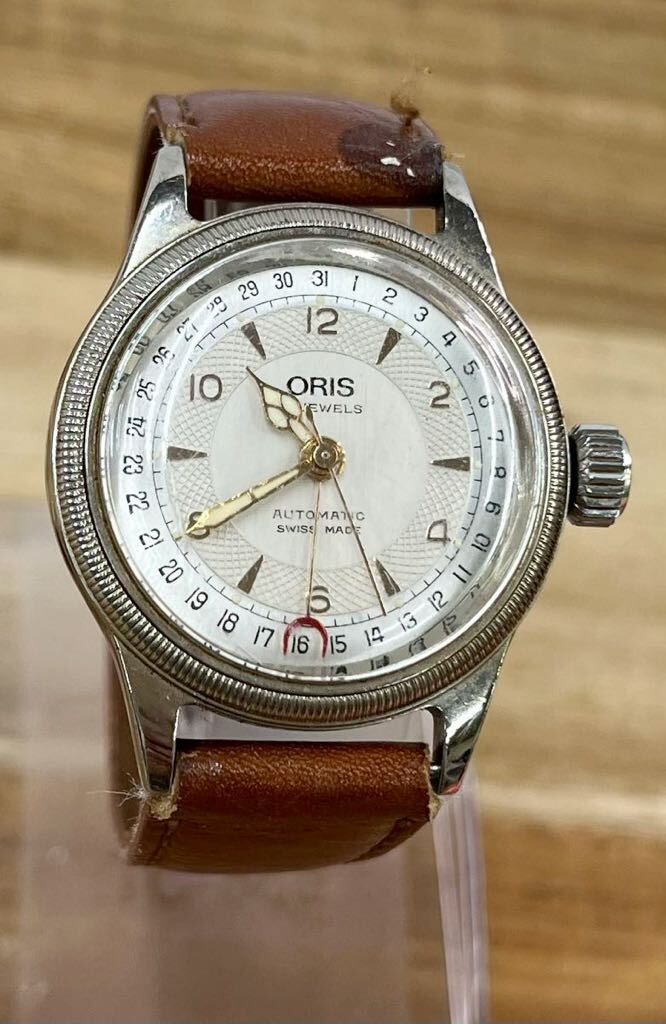 ① 1円スタート〜【ORIS】オリス ポインターデイト 7400 自動巻き の画像1