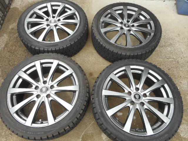 MANARAY SPORT ES/マナレイスポーツ　18ｘ7J　+48　PCD11.3　5穴　215/45R18　DUNLOP ウインターマックス WM01_画像1