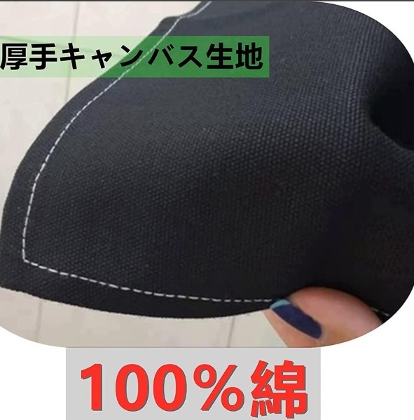 ★作業用エプロン おしゃれ メンズ 前掛け DIY 綿100%デニム生地　チャコール色　新品即決！★_画像4