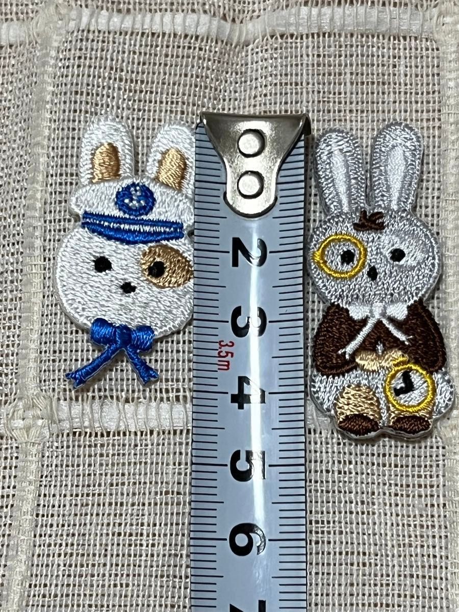 刺繍ワッペン　動物　うさぎ　くま　かめ　アイロン