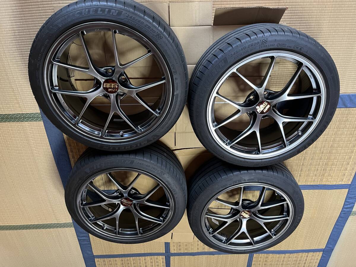  BBS RI-D 超超ジュラルミン超軽量ホイール タイヤセット 極上品!!の画像1