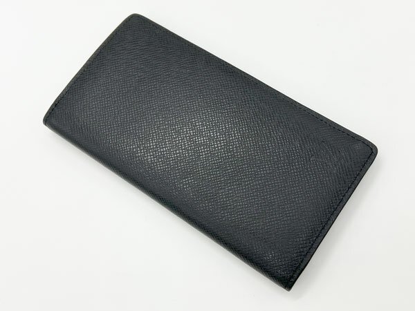 １円 LOUIS VUITTON LOUIS VUITTON ルイヴィトン タイガ ポルトフォイユ ブラザ 長財布 メンズ ブラック M32572 イニシャル 美品_画像5