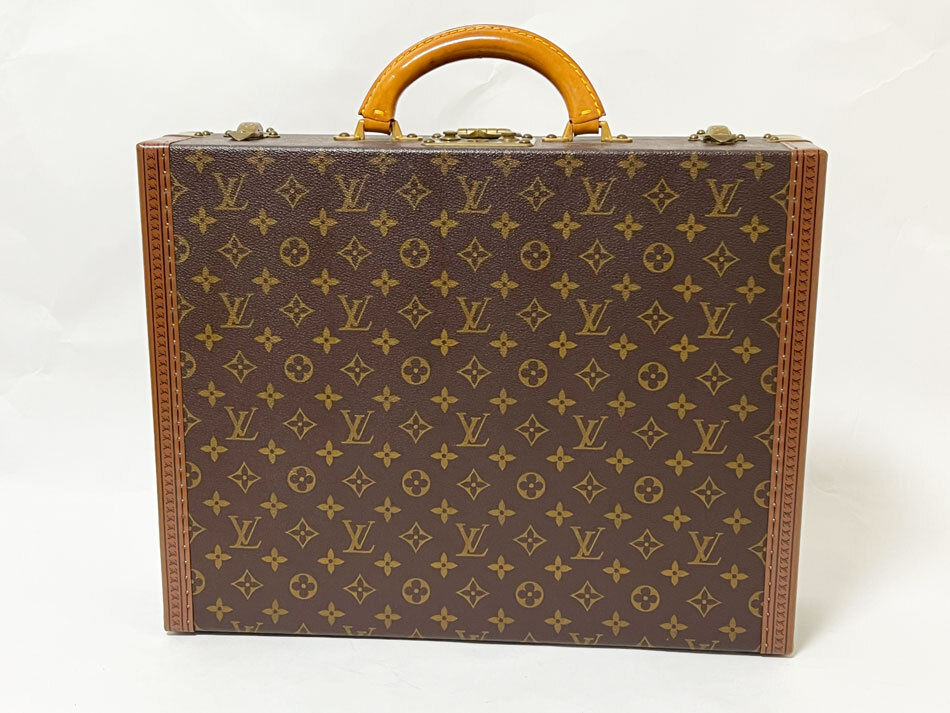 LOUIS VUITTON ルイヴィトン モノグラム プレジデント トランク アタッシュケース ビジネスバッグ ハードケース ヴィンテージ M53012 美品_画像1