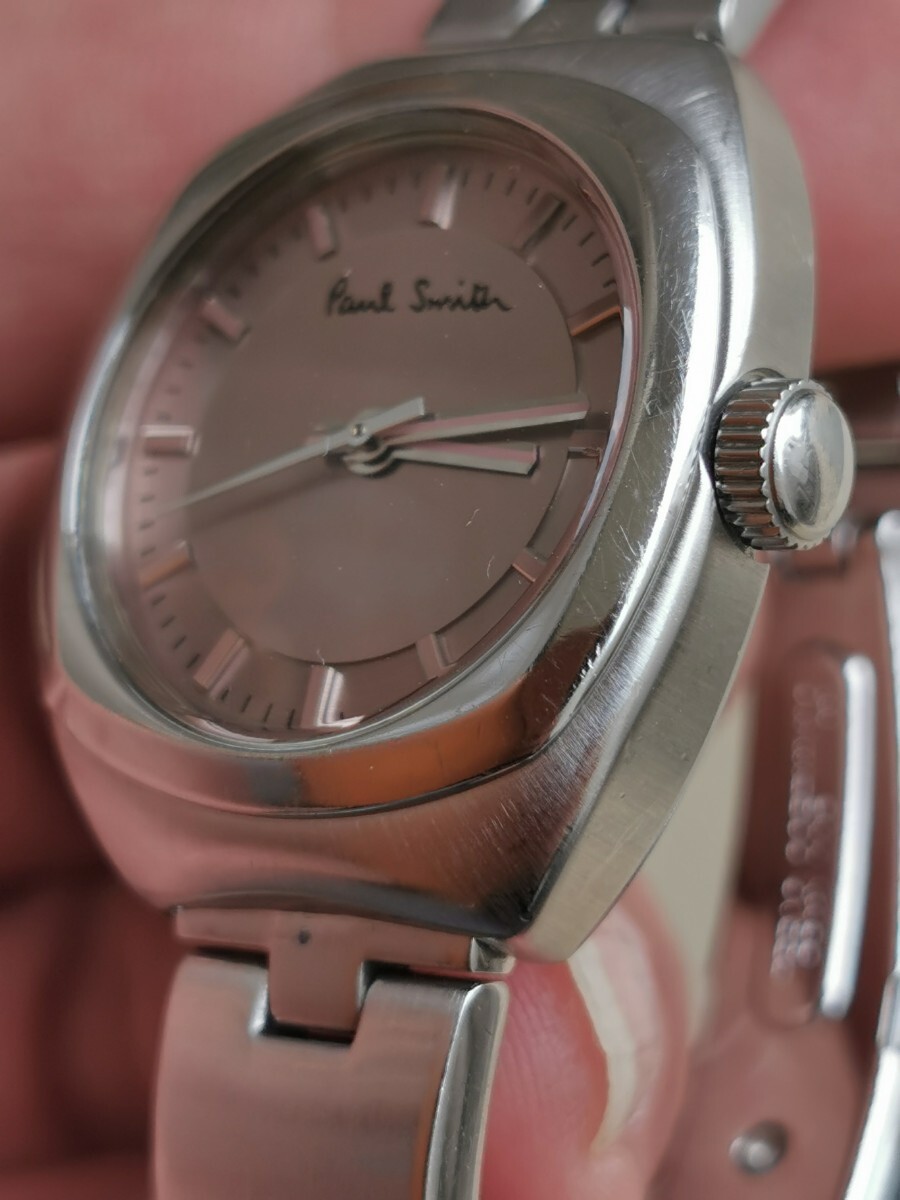 ポールスミスの大人かわいいレディース腕時計 薄ピンク色の画像6