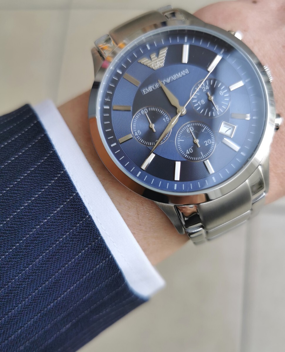 アルマーニのメンズ腕時計 汎用ベルトの画像1