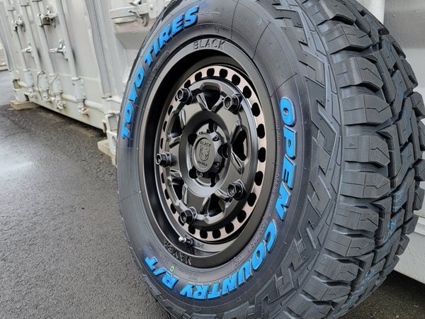 夏タイヤ 新品 RAV4 デリカD5 アウトランダー 16インチタイヤホイールセット トーヨー オープンカントリー RT235/70R16 ホワイトレター_画像5