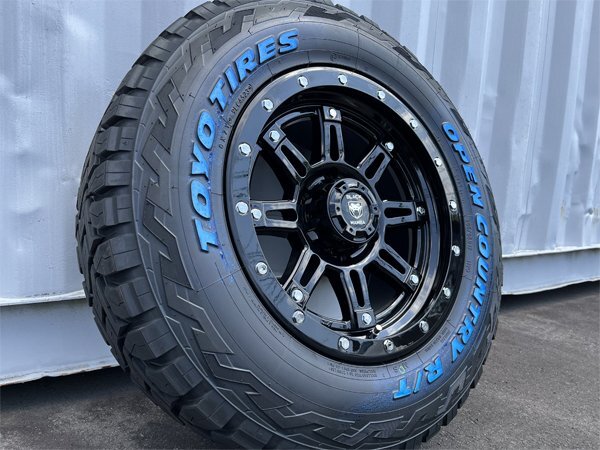 4本セット!! 17インチ 9j+20 6H PCD139.7 新品 タイヤホイールセット 265/65R17 トーヨー ピックアップ トラック サーフ マッドタイヤ 4WD_画像6