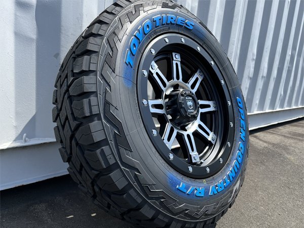 オフロードカスタム! 17インチ 9j 6穴 新品 4本 タイヤホイールセット 265/65R17 トーヨー ピックアップ トラック サーフ マッドタイヤ 4WD_画像5