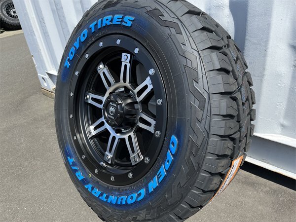 オフロードカスタム! 17インチ 9j 6穴 新品 4本 タイヤホイールセット 265/65R17 トーヨー ピックアップ トラック サーフ マッドタイヤ 4WD_画像6