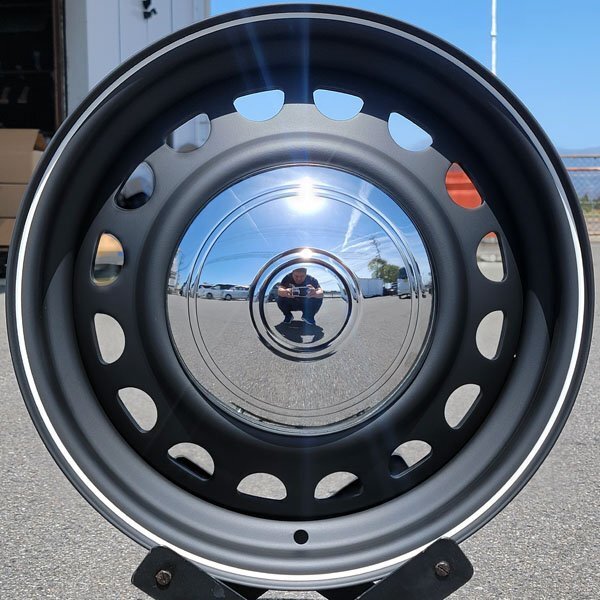 200系 ハイエース レジアスエース 16インチ ホイール 4本セット 16x7.0J+38 PCD 139.7 6H 6穴 pcd マットブラック GDH_画像3