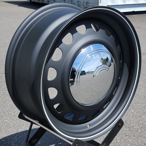 200系 ハイエース レジアスエース 16インチ ホイール 4本セット 16x7.0J+38 PCD 139.7 6H 6穴 pcd マットブラック GDH_画像8