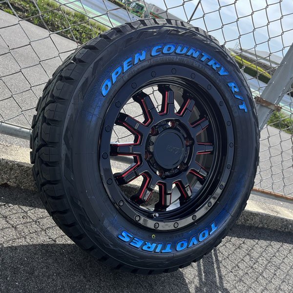 ホワイトレター ハイエース 200系 タイヤホイールセット 16インチ 車検対応 トーヨー オープンカントリー RT 215/65R16 純正車高対応_画像5