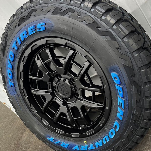 即納!! 225/70R16 エクストレイル T31 T32 新品 16インチ タイヤホイールセット 4本 トーヨー オープンカントリー RT ホワイトレター SUV_画像1