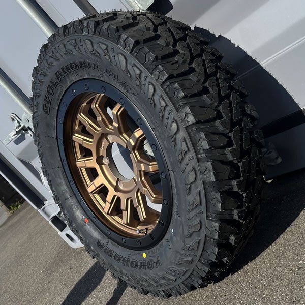 新品即納!! JB64 JB23 JA11 ジムニー タイヤホイールセット 185/85R16 16インチ YOKOHAMA GEOLANDAR G003 MT マッドタイヤ_画像7