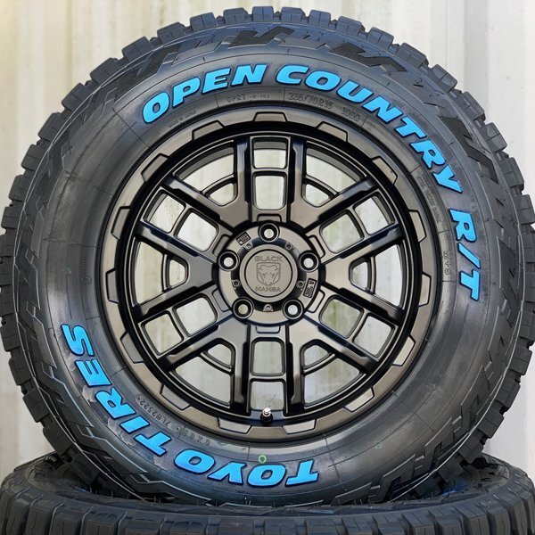 235/70R16 新品 デリカD5 RAV4 CX5 16インチタイヤホイールセット 4本 トーヨー オープンカントリー RT R/T ホワイトレター_画像2