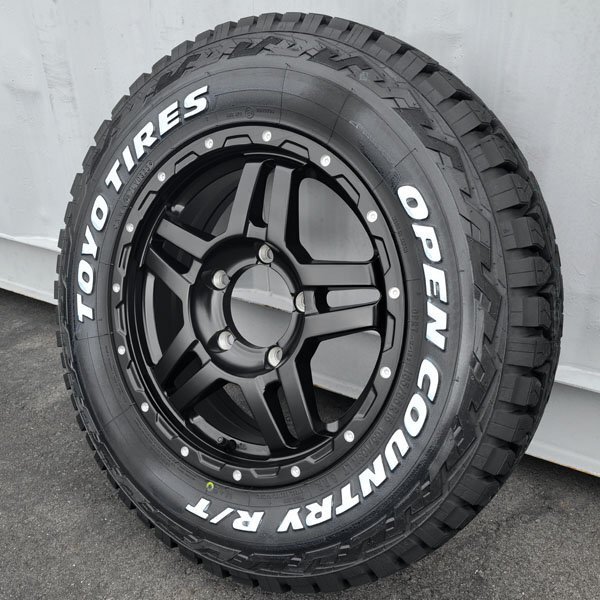 ジムニー シエラ JB74W タイヤ ホイール セット 4本 トーヨー オープンカントリー RT 225/70R16 ホワイトレター_画像3