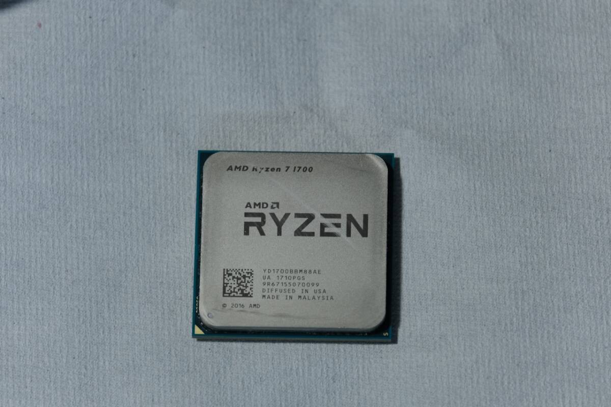 [中古・起動可能・ジャンク扱い] CPU AMD Ryzen 7 1700 BOX_画像1