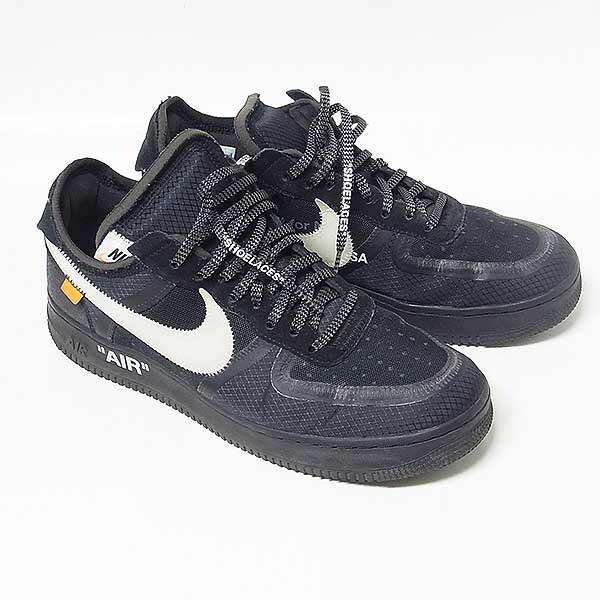 【Off-White × Nike Air Force 1 Low Black】オフ-ホワイト エアフォース1 US10.5（28.5㎝）の画像3