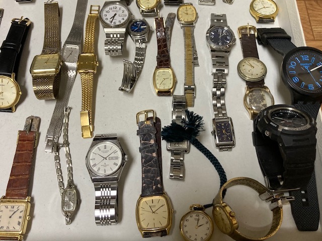 【まとめ売り】腕時計 ジャンク品 70点（OMEGA、RADO、WALTHAM、SEIKO、CITIZENその他 約4.3kg）