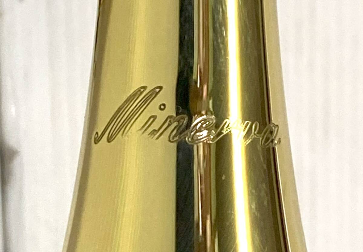 ★☆Minerva ミネルバ トランペット MTR200 060010 マウスピース ハードケース 付属品 吹奏楽 音楽 管楽器☆★の画像9