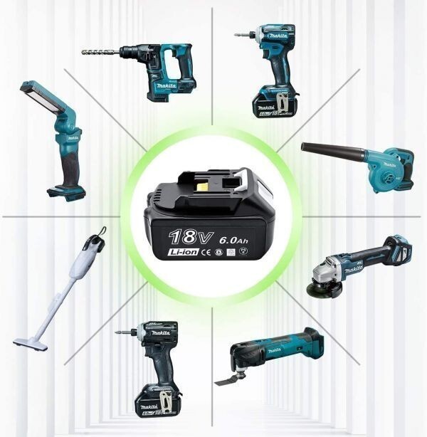  Makita 18V BL1860b красный лампа осталось количество отображать Makita сменный аккумулятор 6.0Ah 2 шт. комплект BL1830 BL1850 BL1860