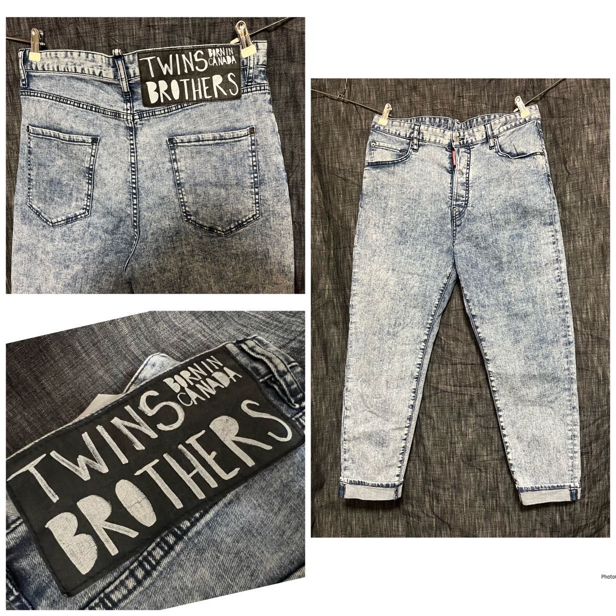 Dsquared2 ケミカルブリーチ デニム ジーンズ 50 XS 大きめサイズ