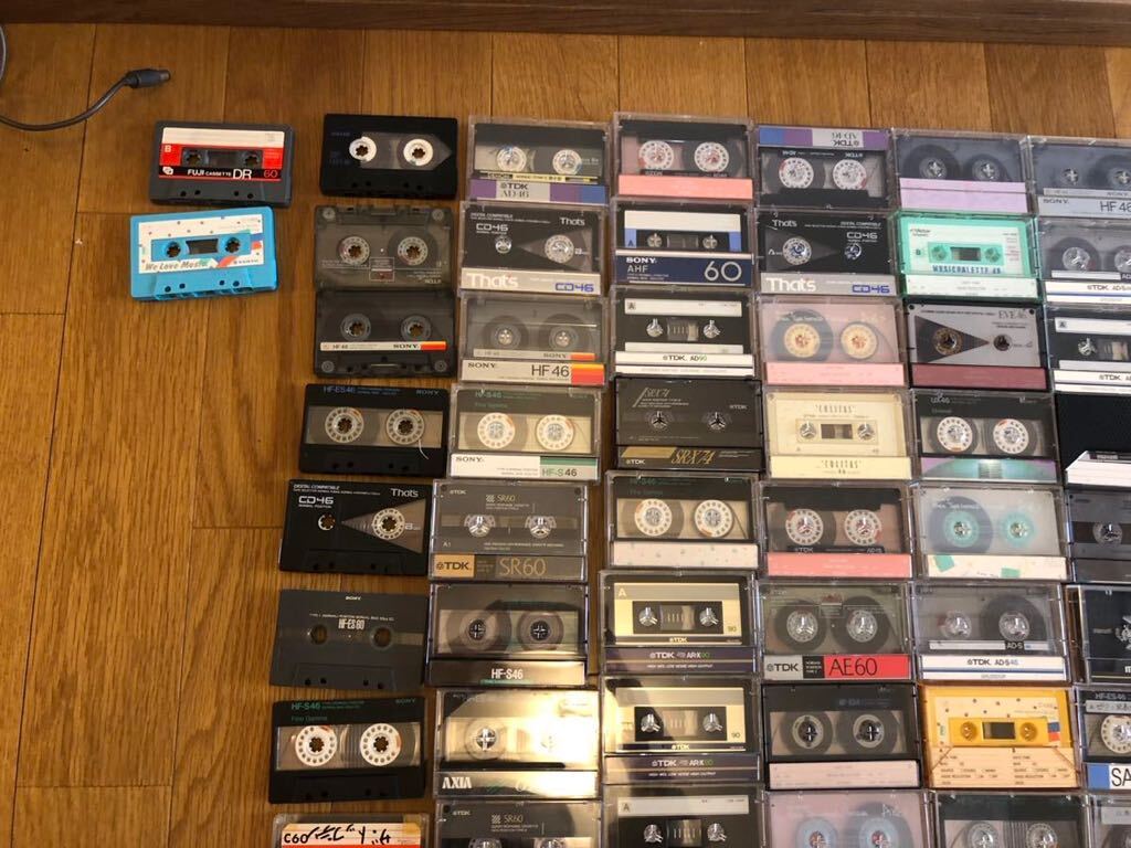 SONY TDK AXIA maxell カセットテープ 184本 まとめて 録音済み ジャンク cassette vintage tape テープ の画像6