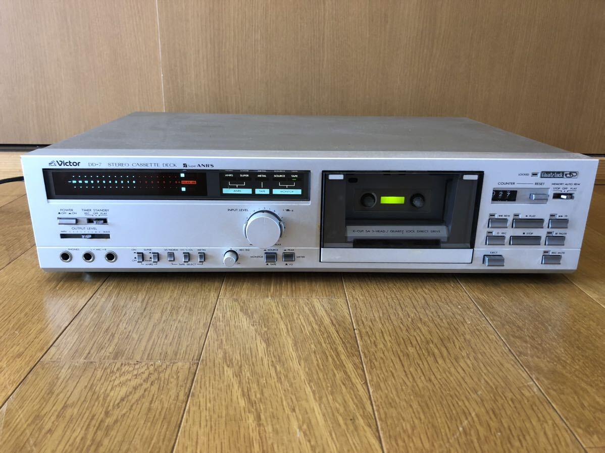 Victor ビクター DD-7 STEREO CASSETTE DECK ステレオカセットデッキ 簡易動作確認済 カセットデッキ テープデッキ　tapedeck _画像1