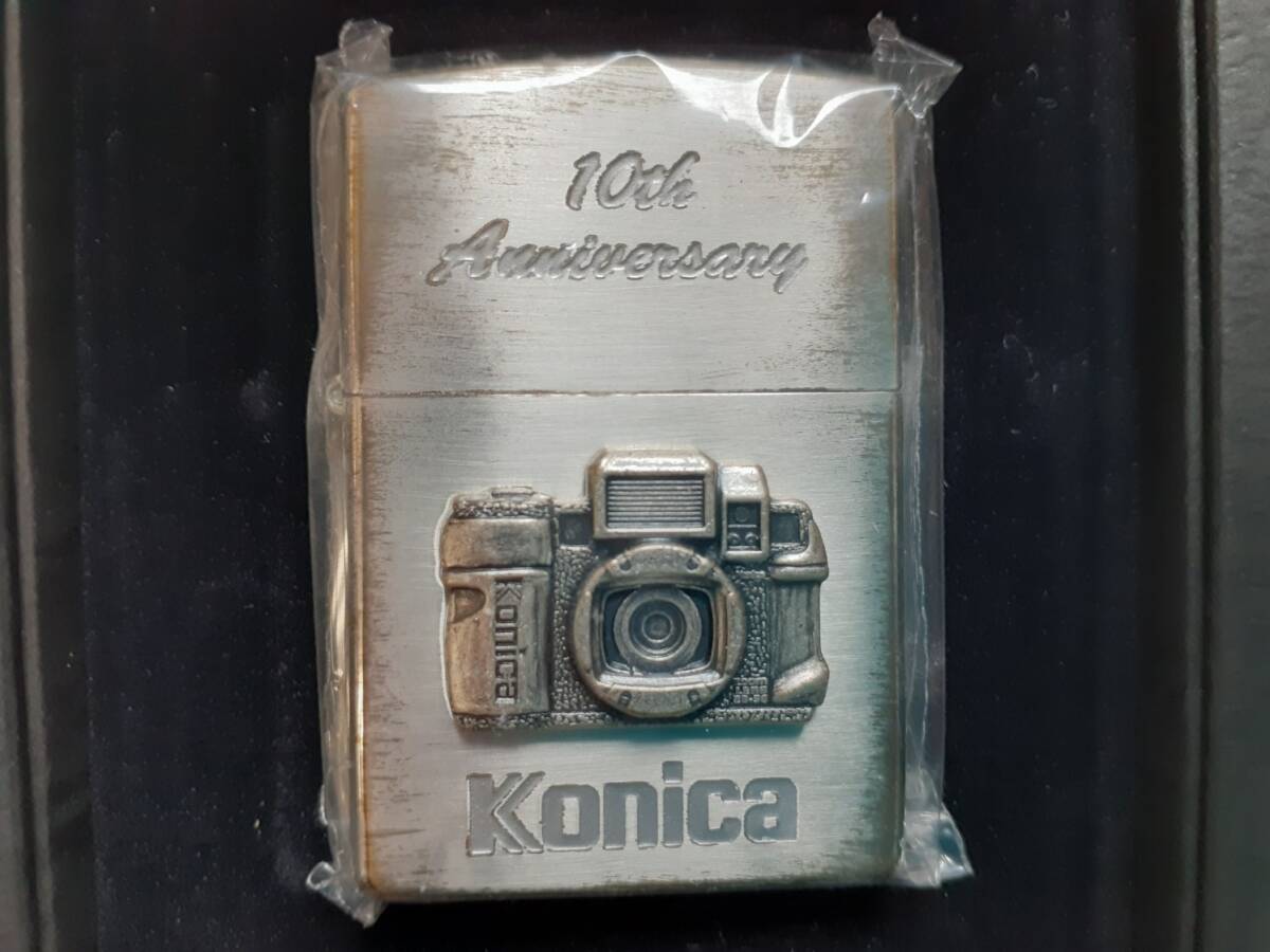 ジッポーライター 限定 コニカ写真 カメラ現場監督 １０周年記念 未開封 ミニラボ店の画像2