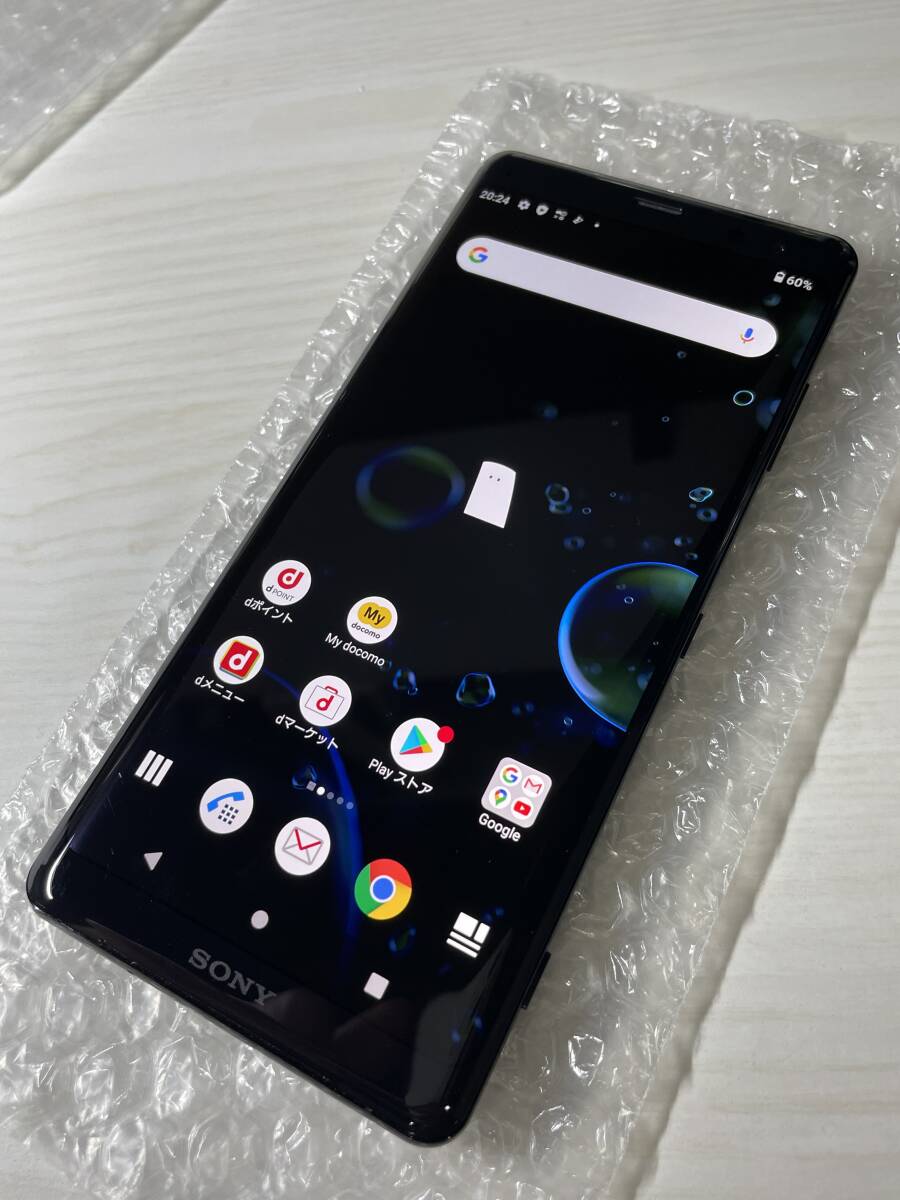 ◯判定 美品 SIMフリー SO-01L ブラック XPERIA XZ3 SIMロック解除済みの画像1