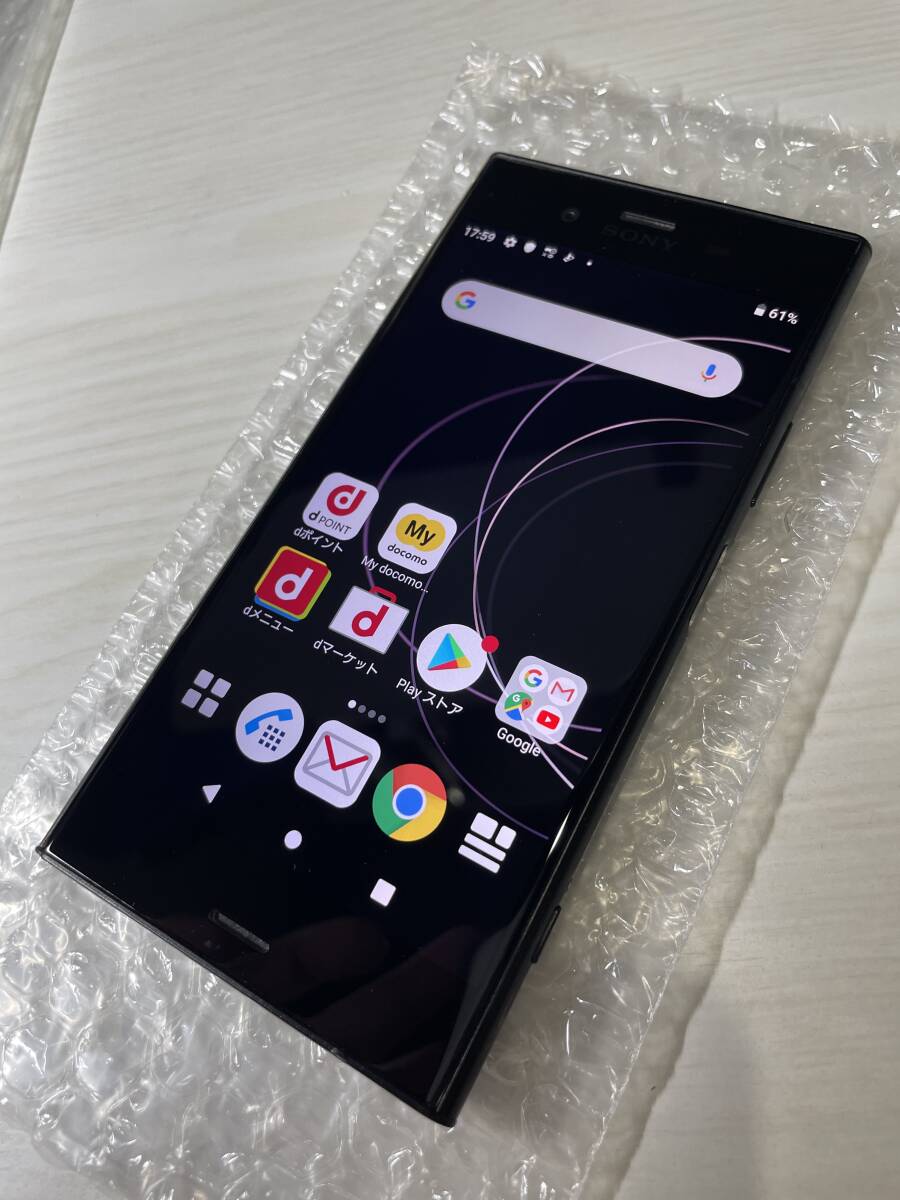 ◯判定 美品 SIMフリー SO-01K ブラック XPERIA XZ1 SIMロック解除済み_画像1