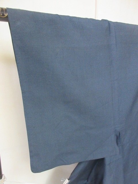 1円 良品 正絹 長着 着物 男性用 和装 和服 アンティーク 大正ロマン 亀甲絣 単衣 身丈135cm 裄64cm ◆逸品◆【夢職】★★★★の画像6