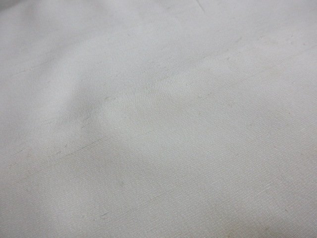 1円 良品 正絹 丹後ちりめん 羽尺 和装 白 無地 高級 反物 長さ950cm 未使用 ◆逸品◆【夢職】★★★★の画像8