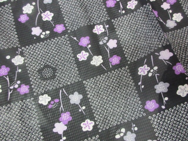 1 jpy superior article .. kimono . summer thing fine pattern ... after . trade Japanese clothes Japanese clothes autumn . floral print stylish high class single . length 160cm.65cm[ dream job ]***