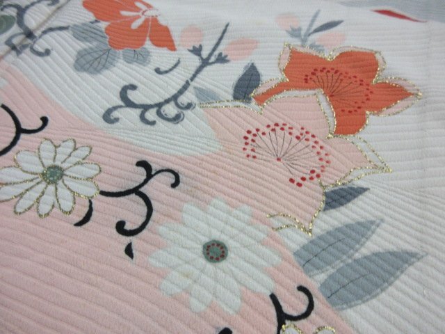 1 jpy superior article silk kimono visit wear .. type . Japanese clothes antique Taisho romance olientaru.. flower Tang . high class . length 150cm.62cm[ dream job ]***
