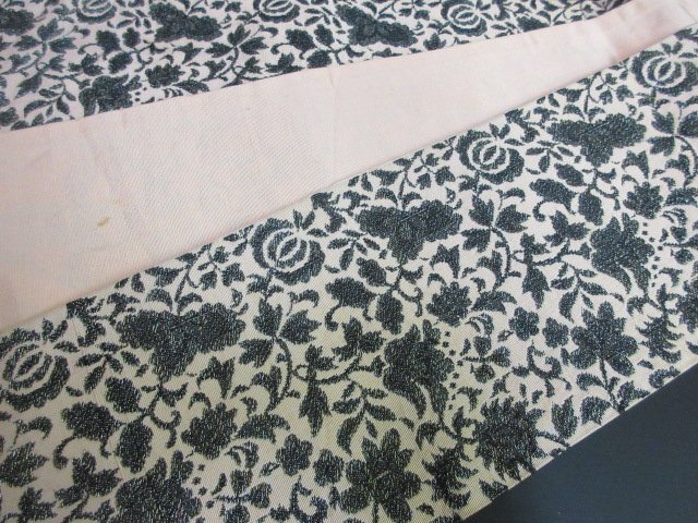 1 jpy superior article silk hanhaba obi antique olientaru.. flower Tang . lovely high class small double-woven obi stylish kimono small articles length 304cm[ dream job ]***