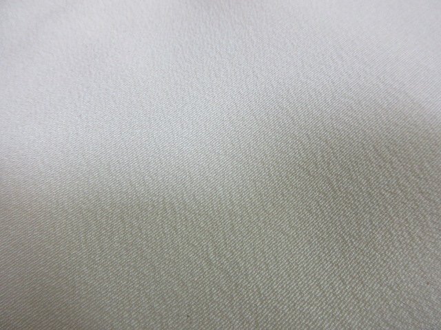 1 jpy superior article silk . crepe-de-chine put on shaku Japanese clothes white plain high class cloth unused [ dream job ]***