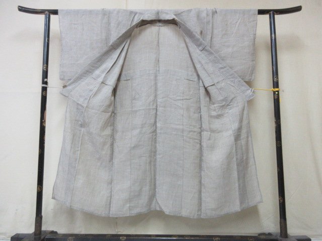 1 jpy superior article flax summer thing kimono length put on for man Japanese clothes Japanese clothes antique .. on cloth plain single . length 133cm.68cm[ dream job ]***
