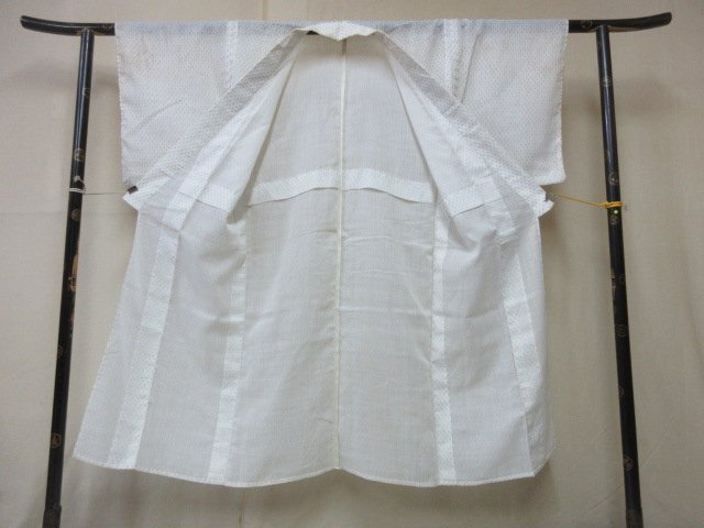 1 jpy used flax length put on kimono Japanese clothes Japanese clothes for man antique Taisho .. on cloth white . what .... writing sama single . length 128cm.65cm * excellent article *[ dream job ]**