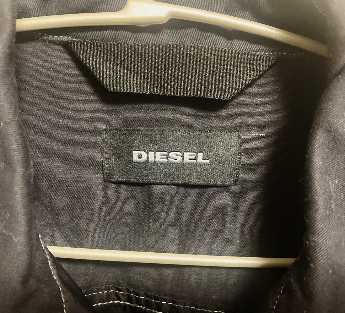 ディーゼル DIESEL ナイロンジャケット サイズM - 黒 メンズ 長袖/ジップアップ/春/秋 ジャケット_画像3