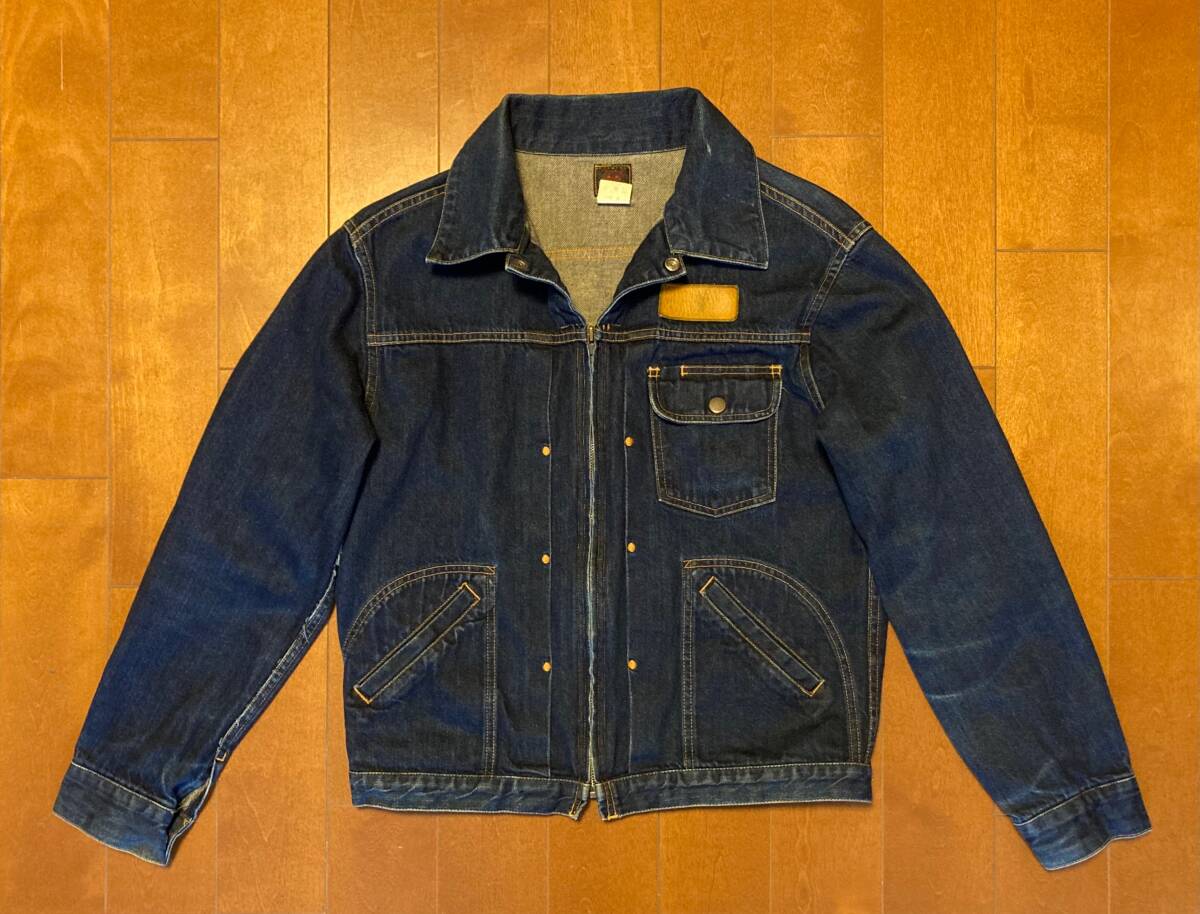 ネペンテス　ホッグス　フロントジップ　デニムジャケット　38　wrangler 11MJZタイプ　日本製　HOGGS　made in JAPAN　ラングラー_画像1