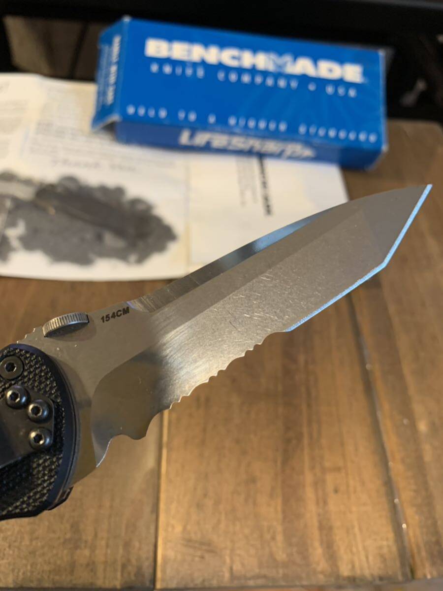 Benchmade USA Knife 910S Stryker ベンチメイド フォールディングナイフ ストライカー ハーフセレーション 米国製の画像2