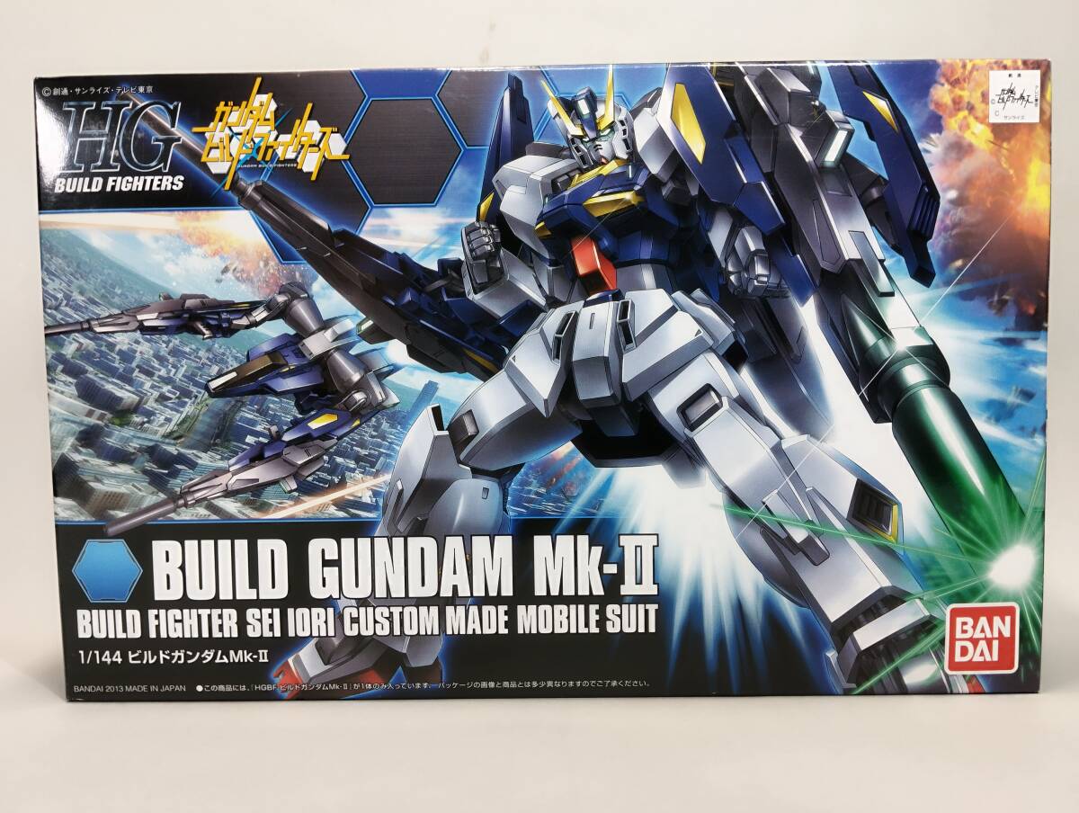 1/144 HG ビルドガンダムMk-Ⅱ ビルドブースターMk-Ⅱ付 ガンダムビルドファイターズ ガンプラ バンダイ 中古未組立プラモデル レア 絶版_画像1