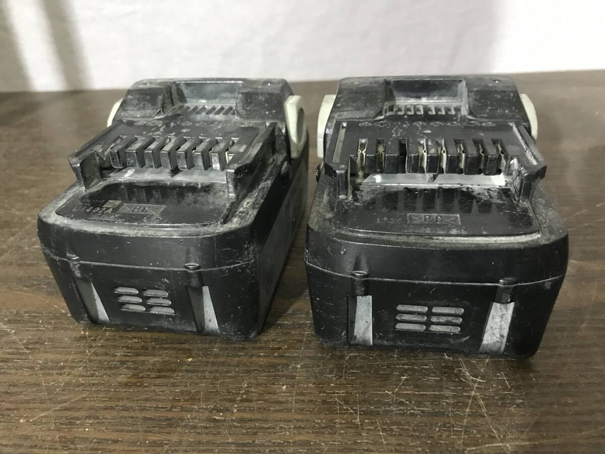 【2310】 日立工機 HITACHI 電動工具 純正 バッテリー BSL1840 2個セット 18V 4.0Ah リチウムイオン Li-ion 蓄電池 【中古品】の画像3