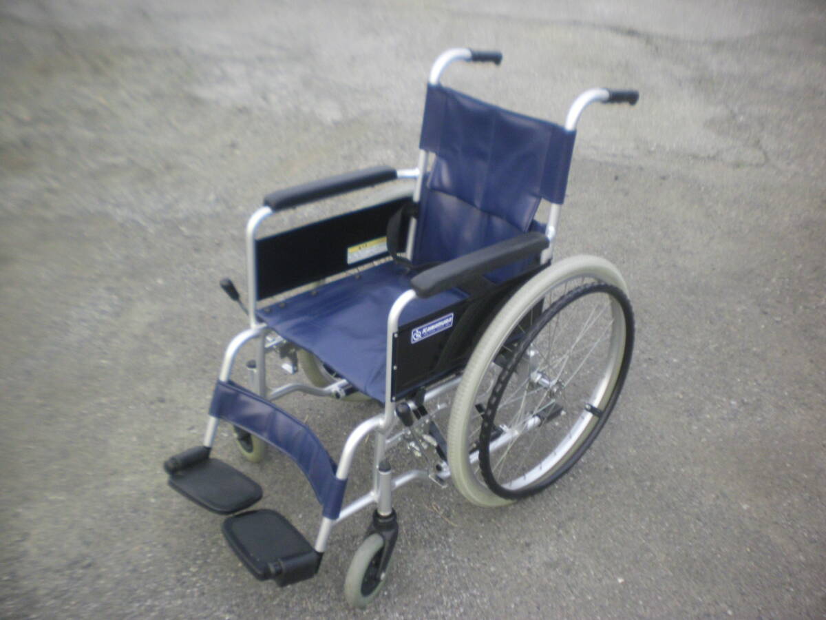 カワムラサイクル 折り畳み 車いす 介護 介助 自走式 車椅子 中古品_画像1