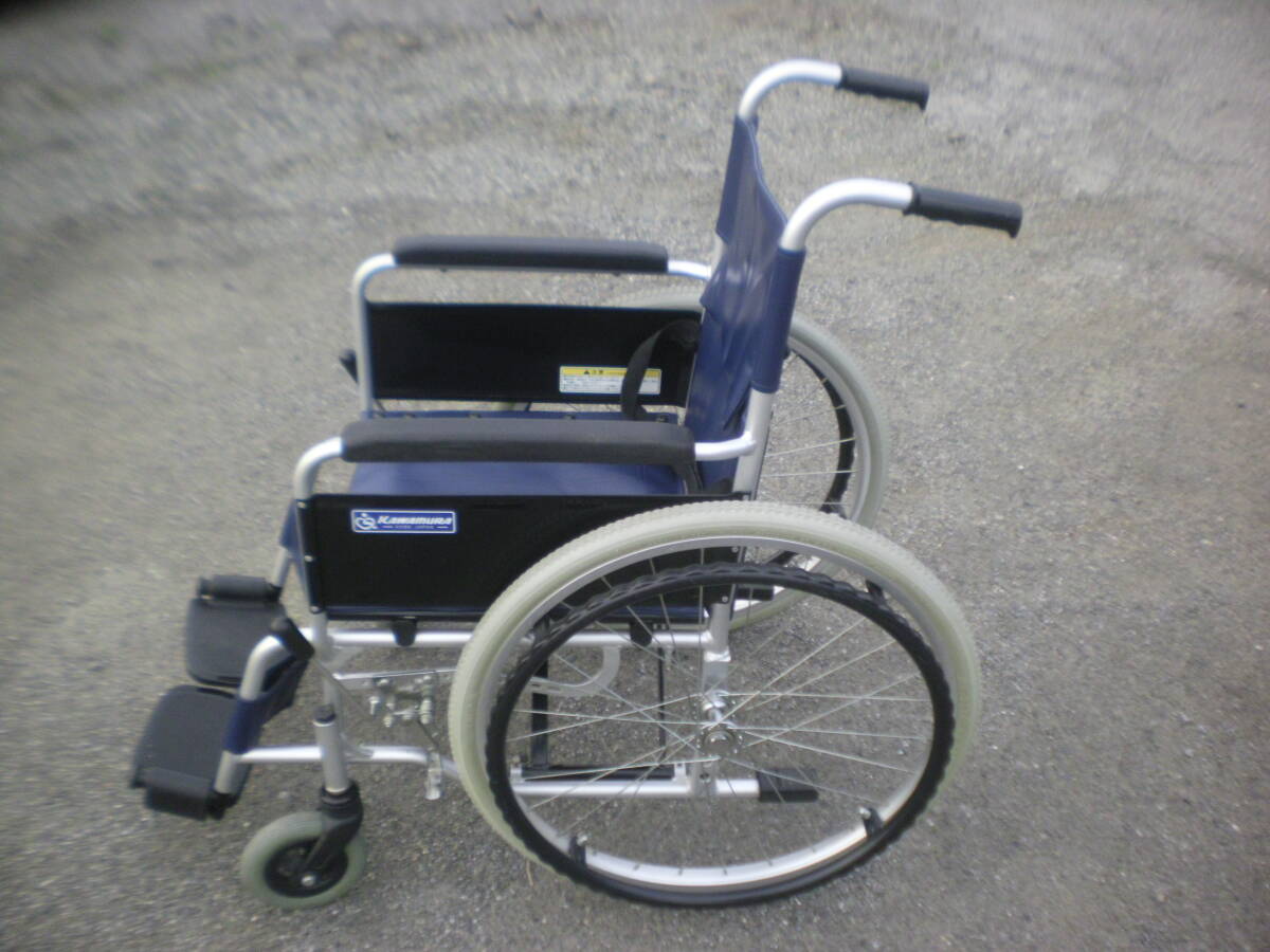 カワムラサイクル 折り畳み 車いす 介護 介助 自走式 車椅子 中古品_画像2