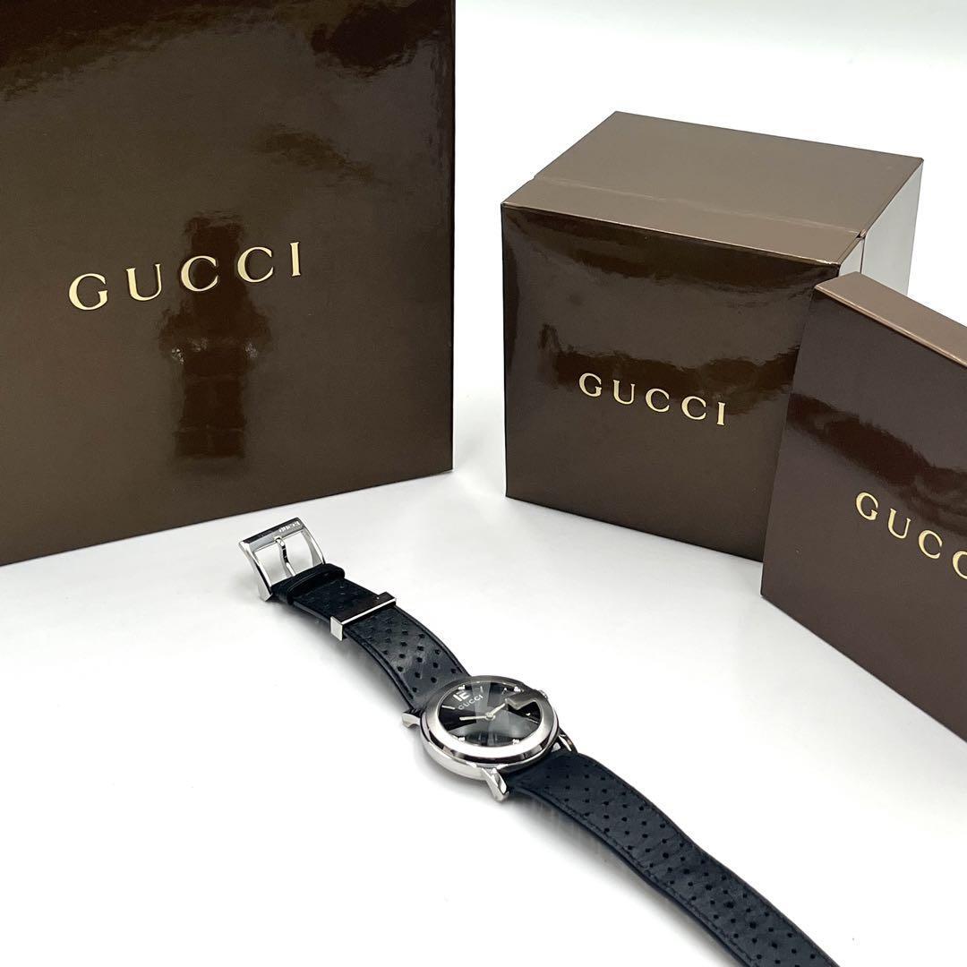 1 jpy [ beautiful goods ] guarantee / box attaching / regular goods GUCCI Gucci 101J wristwatch G bezel Date quarts men's lady's unisex Date watch 